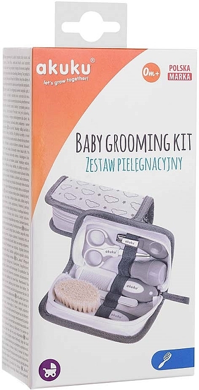 Babypflegeset, grau - Akuku Hooligans Baby Care Starter Kit — Bild N5