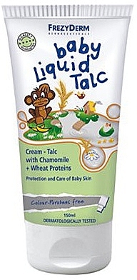 Flüssige und schützende Talkum-Creme mit Kamille und Weizenproteinen für empfindliche Babyhaut - Frezyderm Baby Liquid Talc — Bild N1