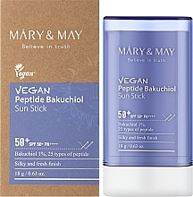 Düfte, Parfümerie und Kosmetik Sonnenschutz-Stick mit Bakuchiol und Peptiden - Mary&May Vegan Peptide Bakuchiol Sun Stick SPF50+ PA++++ 
