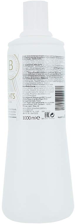 Oxidationsmittel 12% - Wella Professionals Blondor Freelights Oxydant 12% 40 vol  — Bild N2