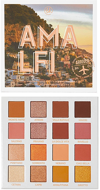 Lidschatten-Palette - BH Cosmetics Amore In Amalfi Eyeshadow Palette — Bild N1