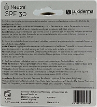 Lippenbalsam SPF30 - Luxiderma luxilips Smooth And Moisture Neutral Lip Balm — Bild N2