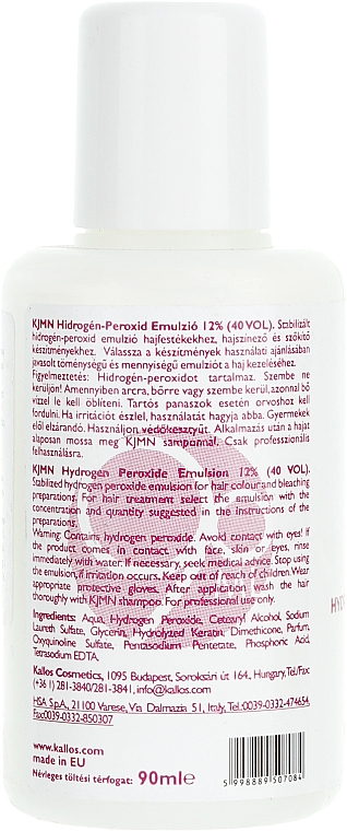 Oxidationsmittel 12% - Kallos Cosmetics KJMN Hydrogen Peroxide Emulsion — Foto N9