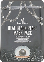 Düfte, Parfümerie und Kosmetik Tuchmaske für das Gesicht mit schwarzem Perlenextrakt - Pax Moly Real Black Pearl Mask Pack