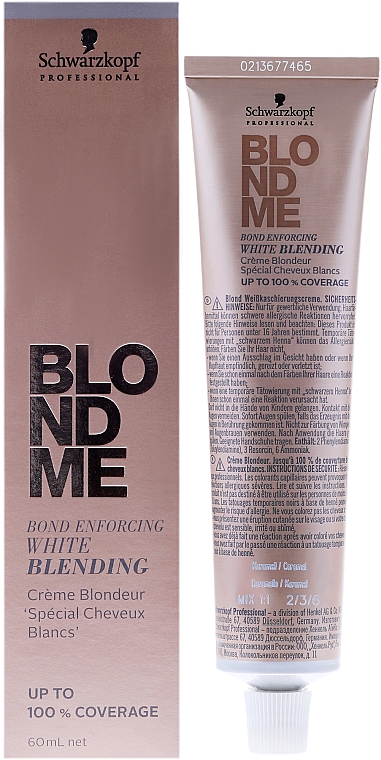 Blond Weißkaschierungscreme - Schwarzkopf Professional BlondMe White Blending — Bild N1