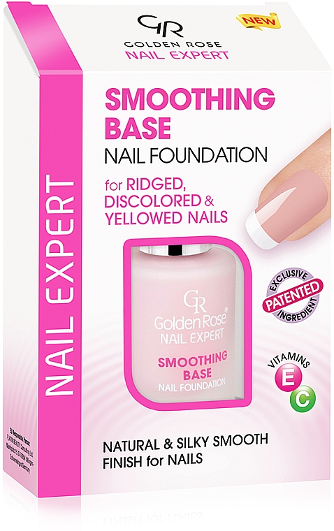 Base für glatte Nägel - Golden Rose Nail Expert Smoothing Base Nail Foundation — Bild N1