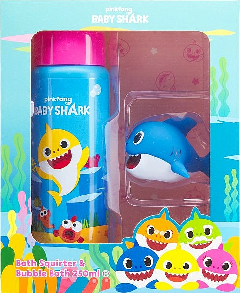 Baby-Pflegeset - Pinkfong Baby Shark Bath Fun Set (Badeschaum 250ml + Spielzeug) — Bild N1