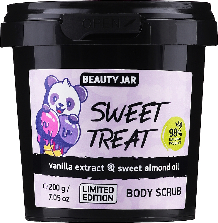 Körperpeeling mit Vanilleextrakt und Süßmandelöl - Beauty Jar Sweet Treat Vanilla Extract & Sweet Almond Oil Body Scrub — Bild N1