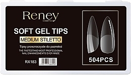Düfte, Parfümerie und Kosmetik Falsche Nagelspitzen Acryl transparent 504 St. - Reney Cosmetics RX-183