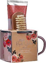 Düfte, Parfümerie und Kosmetik Handpflegeset - Baylis & Harding Royale Garden Mug Set (Handcreme 130ml + Hand- und Nagelbürste 1St. + Becher 1St.)