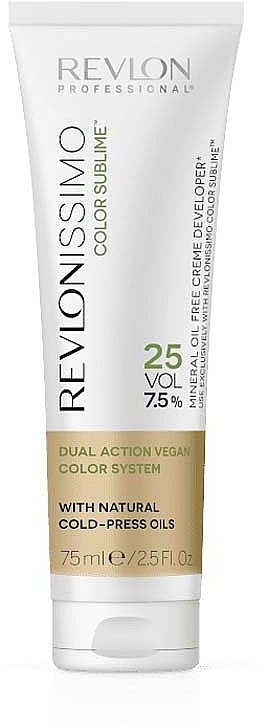 Cremiges Oxidationsmittel 7,5% - Revlon Professional Revlonissimo Color Sublime Vegano Cream Oil Developer 25Vol — Bild N1