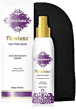 Düfte, Parfümerie und Kosmetik Selbstbräunungs-Set - Fake Bake Flawless Self-Tan Liquid (Selbstbräunungsspray 177ml + Handschuh)