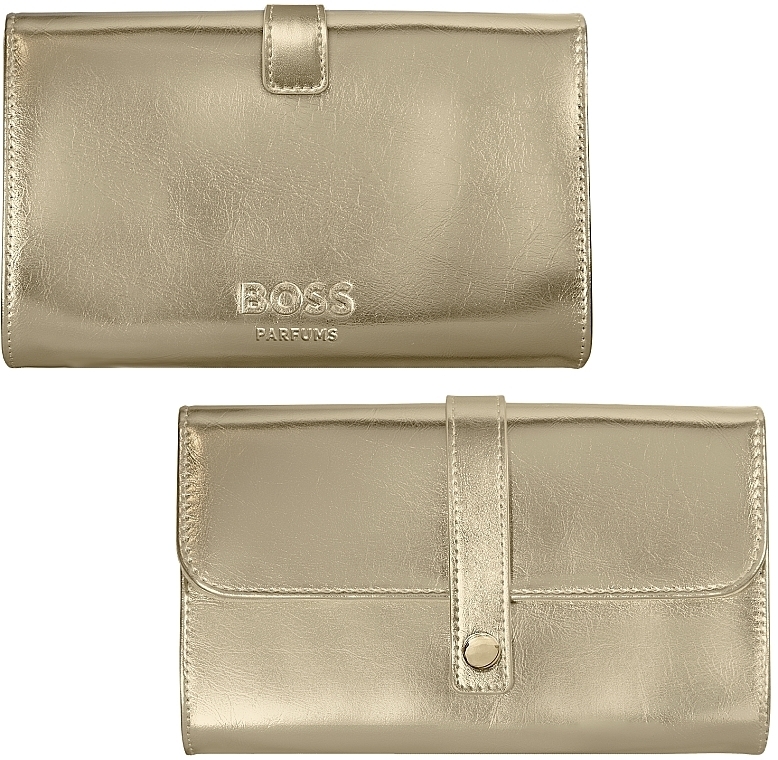 GESCHENK! Kosmetiktasche golden - Hugo Boss GWP Pouch  — Bild N1