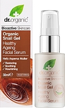 Pflegendes und beruhigendes Gesichtsserum mit Schneckenextrakt - Dr. Organic Bioactive Skincare Snail Gel Facial Serum — Bild N2