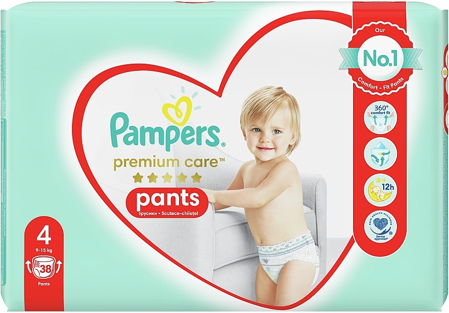 Windeln Premium Care Pants Maxi 4 (9-15 kg) 38 St. - Pampers — Bild N2
