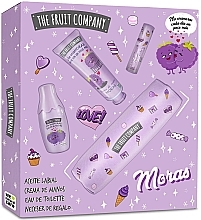 Düfte, Parfümerie und Kosmetik The Fruit Company Moras - Duftset (Eau de Toilette 40ml + Creme 50ml + Lippenöl + Kosmetiktasche) 
