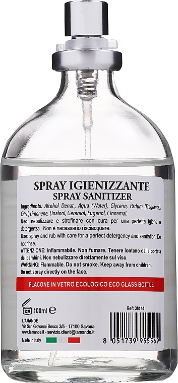 Handdesinfektionsspray mit Alkohol und Zitrusduft - L'Amande Spray Sanitizer Citrus Scent — Bild N2