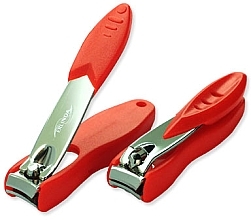 Nagelknipser 6 cm rot - Erlinda Solingen Germany Nail Clippers With Nail Collection Box — Bild N1