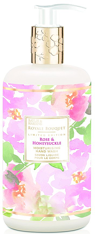 Flüssige Handseife Rose & Honeysuckle - Baylis & Harding Royale Bouquet Rose and Honeysuckle Hand Wash