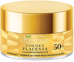 Anti-Aging-Gesichtscreme mit Kollagen und Präbiotika 50+ - Bielenda Golden Placenta Collagen Reconstructor — Bild N3