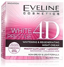 Nachtcreme für das Gesicht - Eveline Cosmetics White Prestige 4D Whitening & Regenetating Night Cream — Bild N1