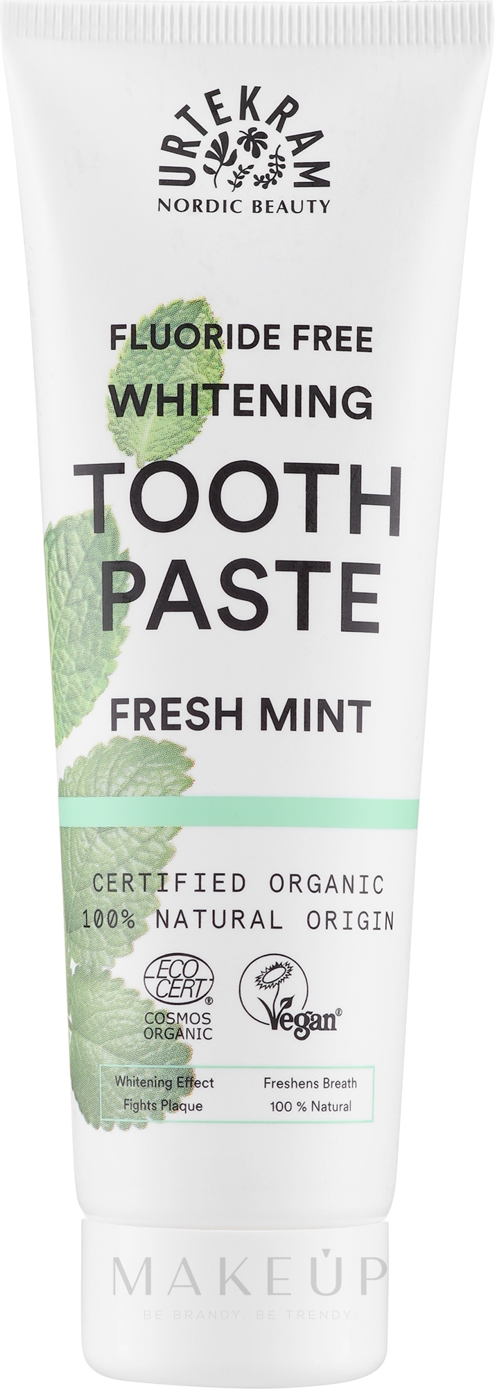 Bio-Zahnpasta mit frischer Minze - Urtekram Sensitive Fresh Mint Organic Toothpaste — Bild 75 ml