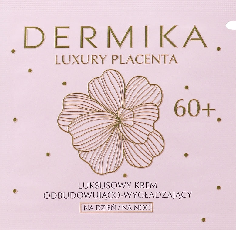 GESCHENK! Revitalisierende und glättende Creme - Dermika Luxury Placenta 60+ (Probe)  — Bild N1