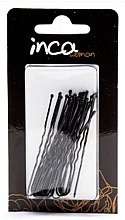 Haarnadeln 6 cm schwarz 20 St. - Inca Invisible Bow Hairpins Black — Bild N1