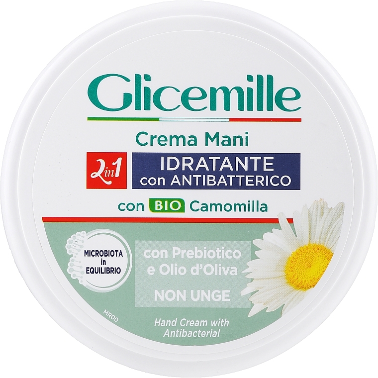 Feuchtigkeitsspendende antibakterielle Creme mit Kamillenextrakt - Mirato Glicemille Hand Cream With Antibacterial  — Bild N2