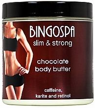 Shokolade Körperbutter mit Retinol und Karitébutter - BingoSpa Chocolate Body Butter With Retinol — Bild N1