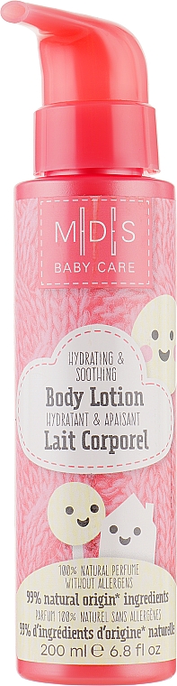 Beruhigende hypoallergene Körperlotion für Babys - Mades Cosmetics M|D|S Baby Care Body Lotion — Bild N1