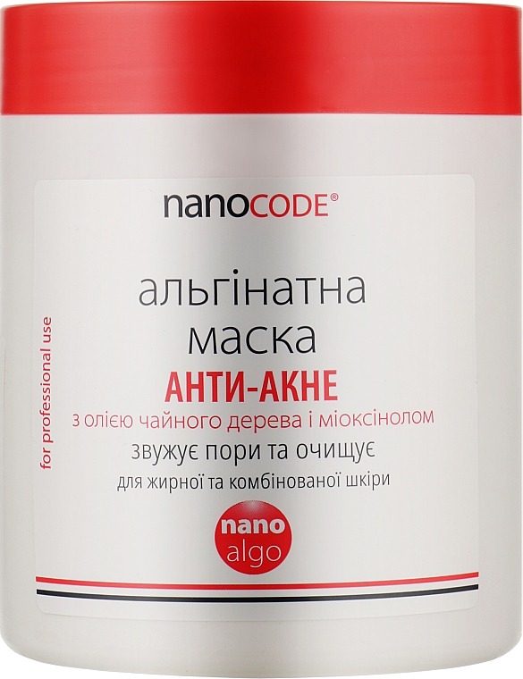 Alginatmaske gegen Akne mit Teebaumöl und Myoxynol - NanoCode Algo Masque — Bild N3