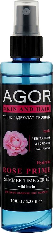 Rosenhydrolat Prime - Agor Summer Time Skin And Hair Tonic — Bild N3