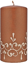 Düfte, Parfümerie und Kosmetik Dekorative Stumpenkerze Tiffany 7x14 cm braun - Artman Tiffany Candle