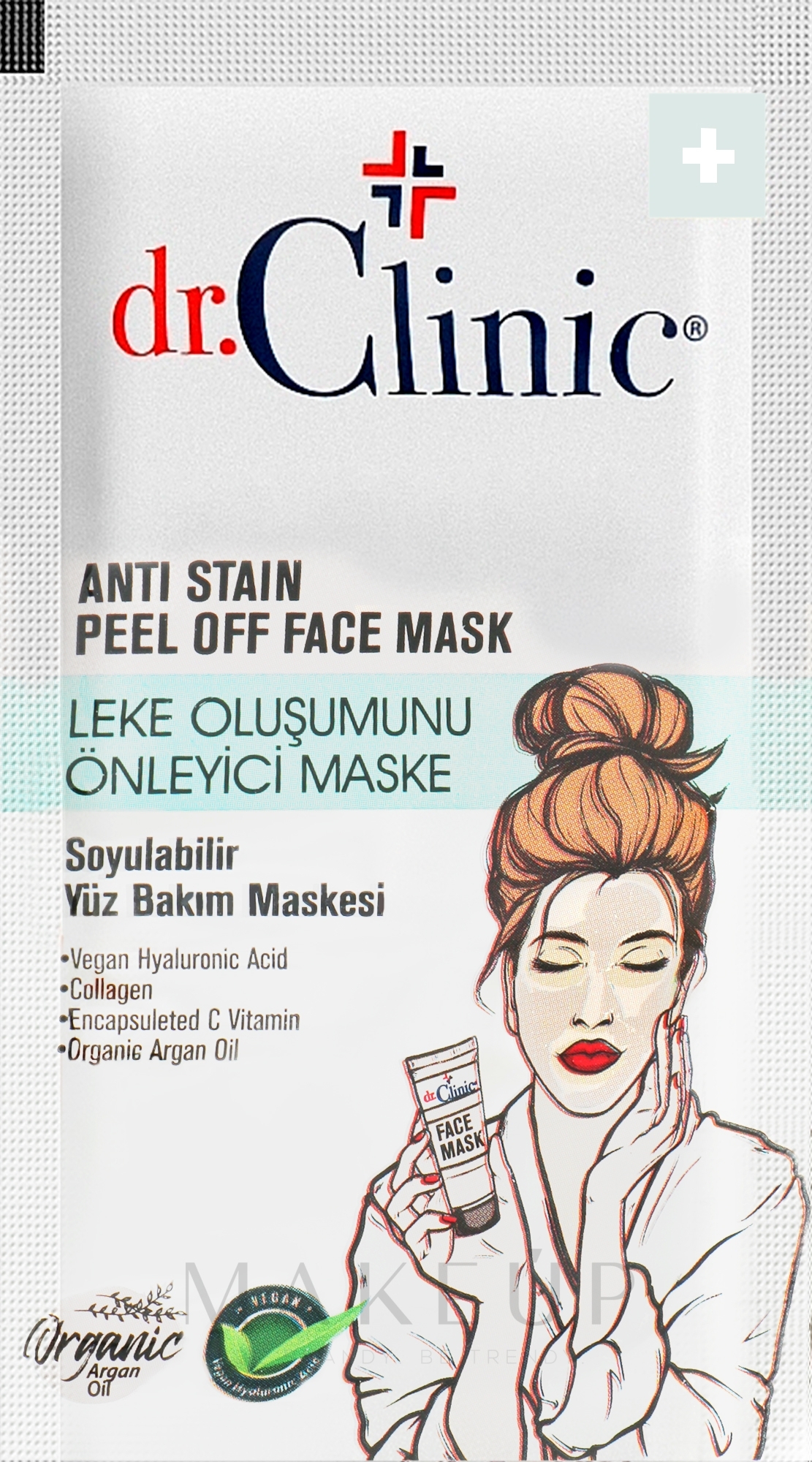 Peeling-Maske gegen Pigmentflecken - Dr. Clinic Anti-Spot Face Mask — Bild 12 ml