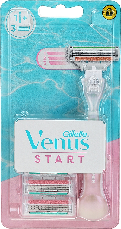 Rasierer mit 3 Ersatzklingen - Gillette Venus Start — Bild N1