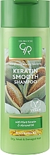 Düfte, Parfümerie und Kosmetik Shampoo für trockenes, schwaches und geschädigtes Haar - Golden Rose Keratin Smooth Shampoo