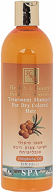 Shampoo für trockenes und coloriertes Haar mit Sanddornöl - Health And Beauty Obliphicha Treatment Shampoo for Dry Colored Hair