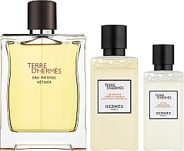 Düfte, Parfümerie und Kosmetik Terre D'Hermes Eau Intense Vetiver - Duftset (Eau de Parfum 100ml + After Shave Lotion 40ml + Duschgel 80ml) 