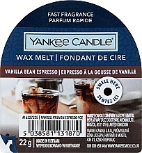 Düfte, Parfümerie und Kosmetik Aromatisches Wachs - Yankee Candle Wax Melt Vanilla Bean Espresso