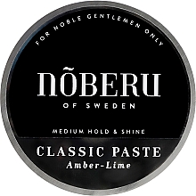 Düfte, Parfümerie und Kosmetik Modellierende Haarpaste mit Amber und Limette Mittlerer Halt - Noberu of Sweden Classic Paste Amber Lime