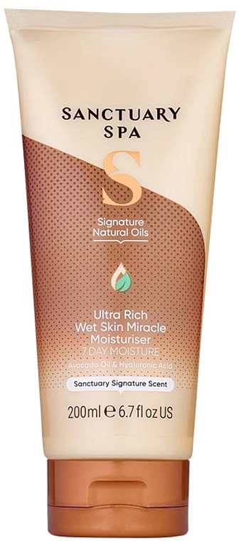 Ultra-feuchtigkeitsspendende und reichhaltige Duschcreme mit natürlichen Ölen - Sanctuary Spa Signature Natural Oils Ultra Rich Wet Skin Moisturiser  — Bild N1