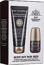 Düfte, Parfümerie und Kosmetik Körperpflegeset - Recipe For Men RAW Naturals Body Kit For Man (Shampoo 200ml + Deo Roll-on 60ml)