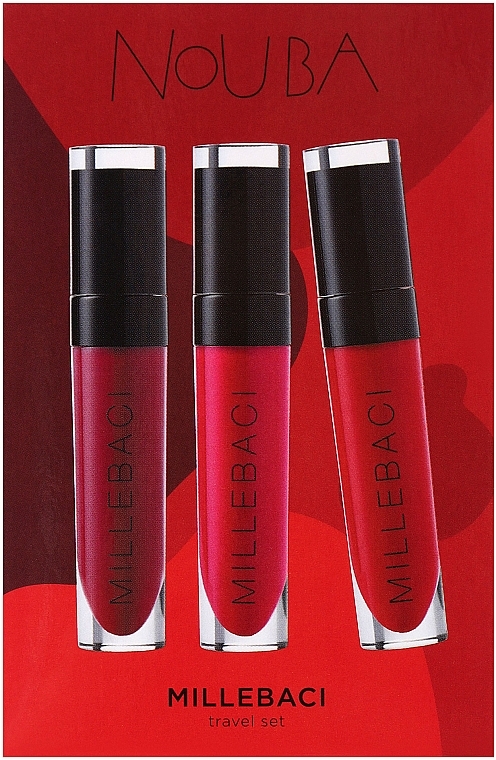 Lippenpflegeset (Lippenstift 3x6ml) - NoUBA Millebaci Travel Set №1 — Bild N2