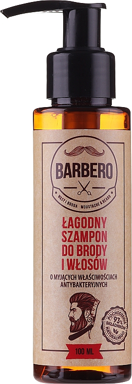 Sanftes Bart- und Haarshampoo - Pharma Barbero Shampoo — Bild N1