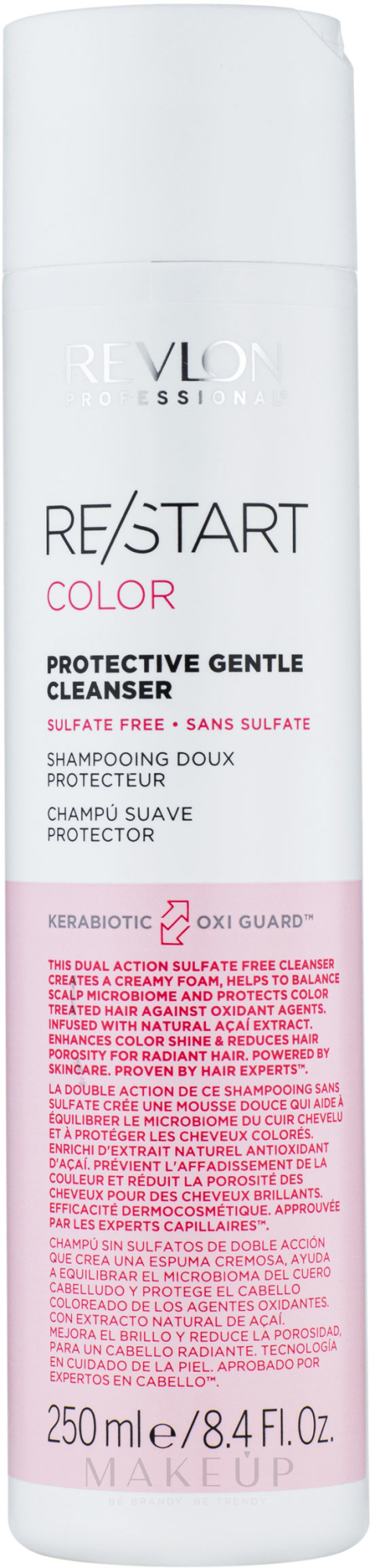 Sulfatfreies Shampoo mit natürlichem Açaí-Extrakt - Revlon Professional Restart Color Protective Gentle Cleanser — Bild 250 ml