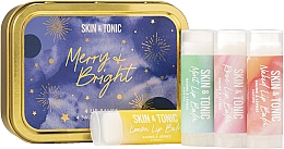 Düfte, Parfümerie und Kosmetik Lippenpflegeset - Skin&Tonic Merry&Bright (Lippenbalsam 4x4,3g)
