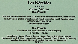 Les Nereides Rue Paradis - Duftset (Eau de Parfum 30ml + Armband 1 St. + Kosmetiktasche 1 St.)  — Bild N5