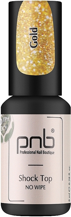 Nagelüberlack ohne klebrige Schicht - PNB Shock Top No Wipe — Bild N1