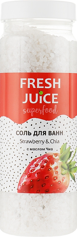 Badesalz Erdbeeren und Chia - Fresh Juice Superfood Strawberry & Chia — Bild N1